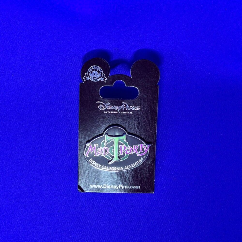 Disney Pin DCA Mad T Party Logo Pin Disney California Adventure On Card
